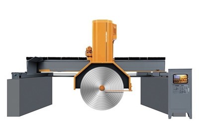 Quelle est la fonction d’arrêt d’urgence d’une machine à couper les blocs ?